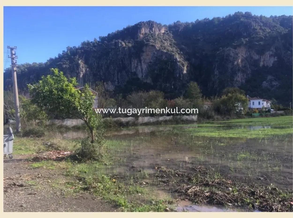 Muğla / Ortaca / Okçular ( Marmarli), 20 Hektar Land Mit Strassenfront, Linke Seite Und Vorderfassade Zonierte Grundstücke