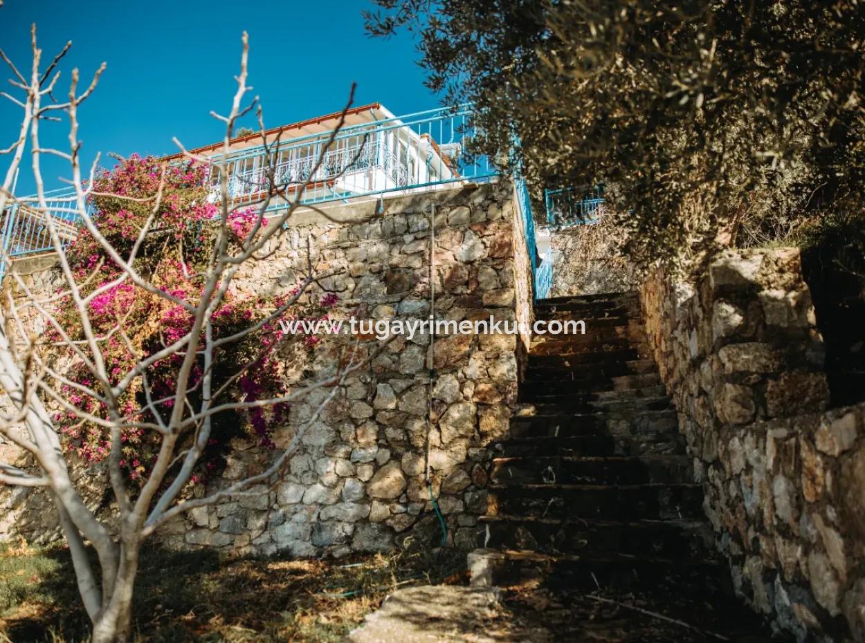 Villa Zum Verkauf In Gokbel, Dalyan, Muğla, Mit Vollem Blick Auf Den Strand Von Iztuzu Und Das Mittelmeer