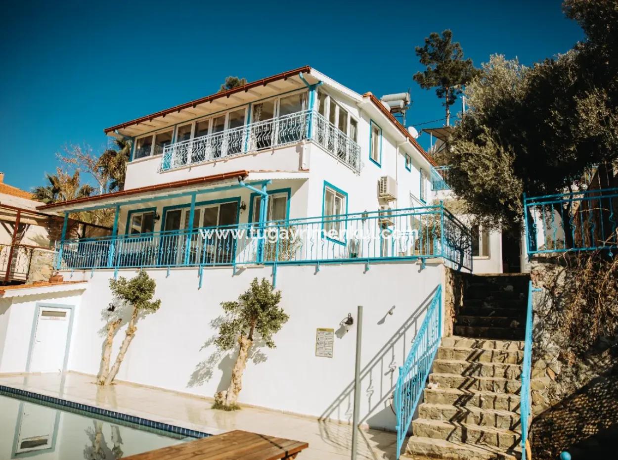Villa For Sale In Gokbel, Dalyan, Muğla, With Full View Of Iztuzu Beach And The Mediterranean