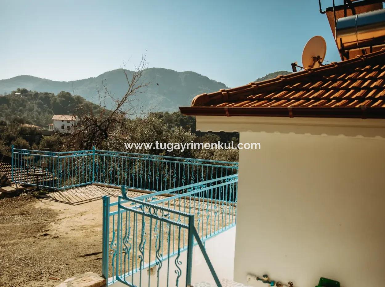 Muğla,Dalyan Gökbel'de, İztuzu Plajı Ve Akdeniz'e Full Manzaralı Satılık Villa